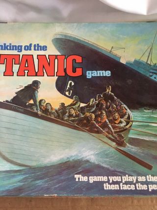 Vintage RARE 1976 The Sinking Of The Titanic Ideal Board Game complete 3
