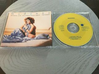 Madonna - Material Girl - Yellow Rare Oop Cd Single