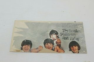 Rare Beatles " Yesterday And Today Butcher Album 