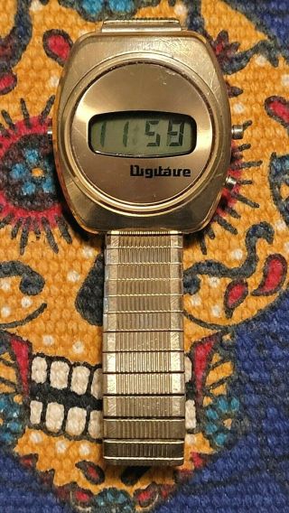 Vintage Digitaire Lcd Quartz Solid State Cm3 - 307 Swiss Watch 1970s Rare