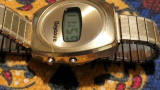 Vintage Digitaire LCD Quartz Solid State CM3 - 307 Swiss watch 1970s Rare 2