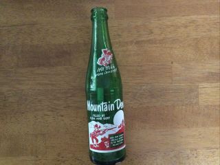 Vintage Mountain Dew 10 Oz.  Bottle Filled By Clem & Gert Canada ‘rare’ Red Top