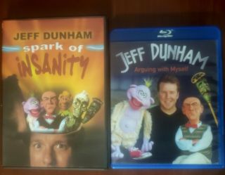 Jeff Dunham Arguing With Myself Spark Of Insanity (blu - Ray,  Dvd) Oop Very Rare