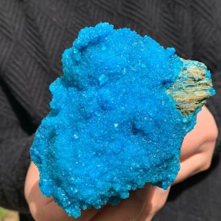 488g Rare Specimen Of Natural Blue Alum Crystal Mineral