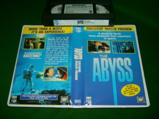 The Abyss 1990 Rare Collectable (not) Exclusive Dealer Preview Vhs Tape