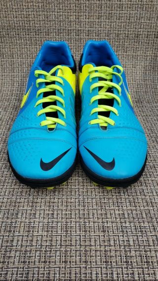 Nike Mens Rare Ctr360 Libretto Iii Turf Blue Soccer Shoes 525169 - 470 Size 8.  5
