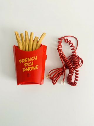 Rare Vintage 1991 French Fry Phone American Style Fries And Cord