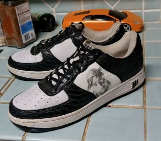 Rare Vintage Makaveli 2pac Tupac Shakur Hip Hop Sneakers Size 13