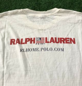 Vintage Polo Ralph Lauren Paint Shirt Long Sleeve 90s Men’s Xl Rare Sport