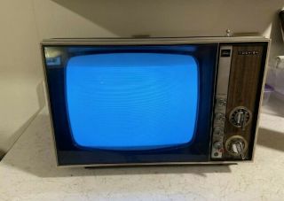 Rare Vintage Retro Toshiba Black And White Tube Tv Television V202d 230mm Japan