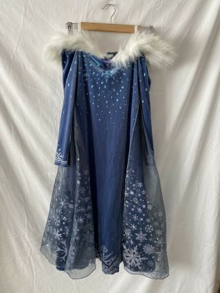 Disney Store Elsa Deluxe Costume Dress Olaf 