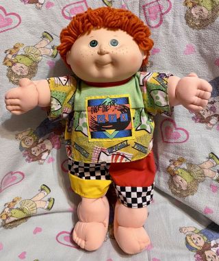 Cabbage Patch Kids 1990 First Edition Poseable Red Hair Freckles Boy Very Rare