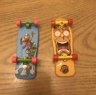 Rare Bart & Homer Simpson Tech Deck Simpsons Mini Skateboard Fingerboard