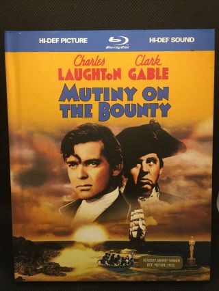 Mutiny On The Bounty Blu - Ray 1935 Digibook Rare Oop Out Of Print Classic Gable