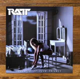 Ratt Invasion Of Your Privacy Rare Promo 12 X 12 Album Poster Flat 