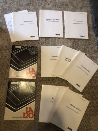 Multiple Digital La 120 Users Guides With Correspondent Guides And Manuals.  Rare