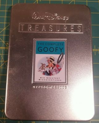 Walt Disney Treasures: The Complete Goofy 2002 2 Disc Set Collectible Tin Rare⭐️