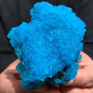 286g Rare Specimen Of Natural Blue Alum Crystal Mineral
