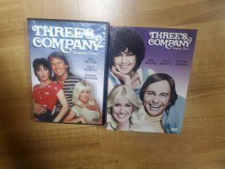 Threes Company - Season 1 And 2 First Second (dvd,  2004,  4 - Disc Set) Rare Oop