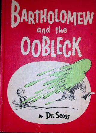 Rare 1949 Bartholomew And The Oobleck Dr.  Seuss Book 1st Ed Book Club Red Boards
