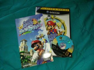 Mario Sunshine Gamecube 2002 Complete Cib Players Choice Rare