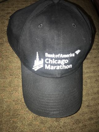 Nike Chicago Marathon Running Hat Cap Run Rare Black One Size