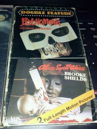 PSYCHOMANIA ALICE SWEET ALICE Raw Head Rex 1980S HORROR B - MOVIES VHS TAPES RARE 3