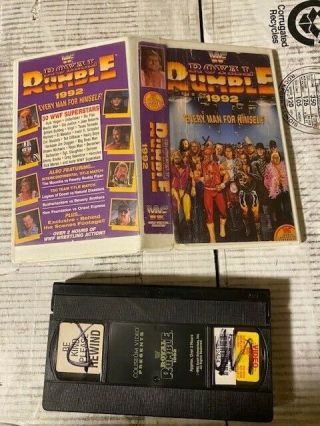 Wwf Royal Rumble 1992 Coliseum Home Video Vhs Wwe Oop Rare Cut Box