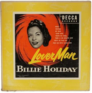 Rare Jazz Billie Holiday - Lover Man 10 " Decca