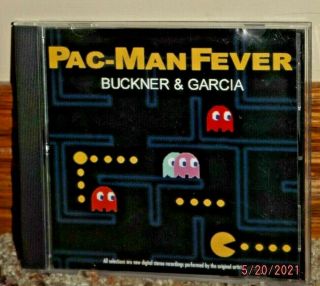 Pac - Man Fever By Buckner & Garcia Cd With Maze Cheat Sheet Rare Vguc