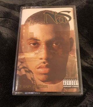 Nas It Was Written Cassette 1996 Sony Rare Oop Rap Hip Hop