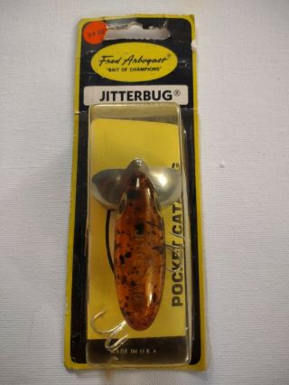 Vintage Fred Arbogast Jitterbug Fishing Lure,  3/8 Oz,  Nip,  Rare Color