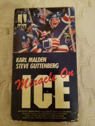 Miracle On Ice 1981 Rare Vhs Steve Guttenberg / Karl Malden