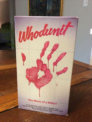 Rare Whodunit Island Of Blood 1982 Vestron Vhs Slasher Horror Play