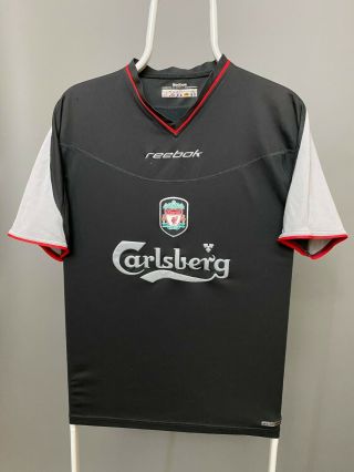 Rare Fc Liverpool Reebok 2002 2003 Away Soccer Football Shirt Jersey Size S