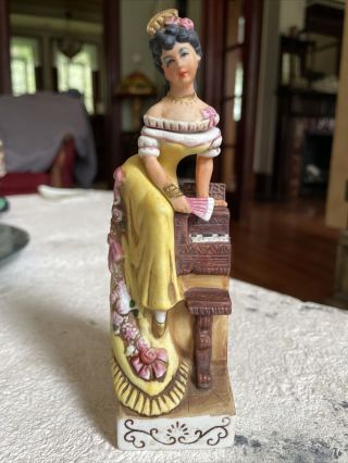 Vintage Cyrus Noble Mine Decanter By Haas Brothers “piano Girl”.  Rare