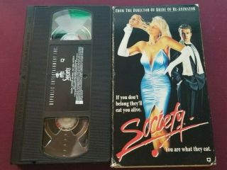 Society - Vhs With Slipcover,  Horror,  1989 Republic Pictures Rare