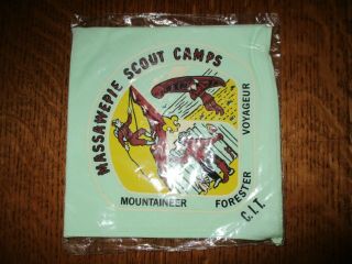 Boy Scout Rare 1973 Massawepie Scout Camp Cit Neckerchief Otetiana Council,  Ny
