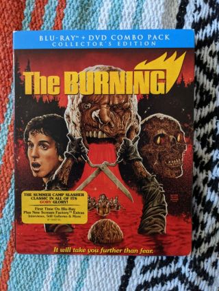 The Burning (blu - Ray / Dvd,  1981) Shout / Scream Factory,  Oop / Rare Slipcover