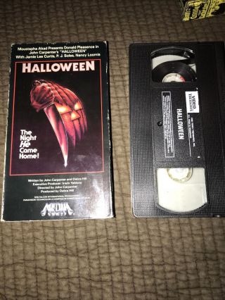 Halloween (1978) Horror/slasher Rare Vhs Media/video Treasures Vintage Tape
