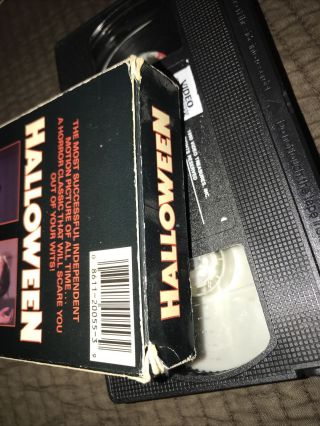 HALLOWEEN (1978) Horror/Slasher Rare VHS MEDIA/VIDEO TREASURES Vintage TAPE 3
