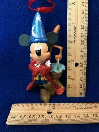 Disney Parks Fantasia Sorcerer Mickey Mouse Ornament Retired Rare