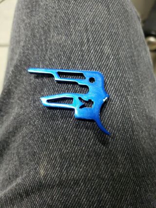 Kapp Autococker Paintball Gun Marker Skeleton Trigger Plate Blue : Rare
