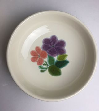 Franciscan Ware " Floral " Pattern,  Cereal Soup Bowls Rare 1970 