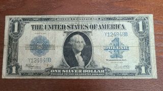 1923 $1 Silver Certificate Horse Blanket ( (rare 6 Digit Serial Number))