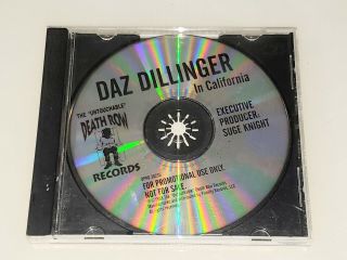 Rare Promo Daz Dillinger In California Single West Coast Gangsta Rap Cd