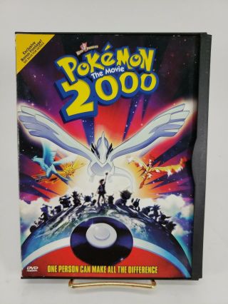 Pokemon The Movie 2000 - Dvd - Rare Wb Snapcase