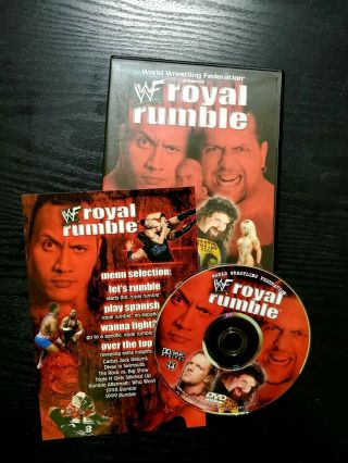 Wwf - Royal Rumble 2000 (dvd,  2000) Live At Madison Square.  Wwe Wcw Rare Oop