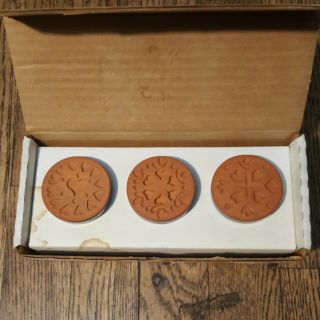 Rycraft Cookie Stamps Set Vintage,  Hearts,  Blue,  Rare,  1 Stray