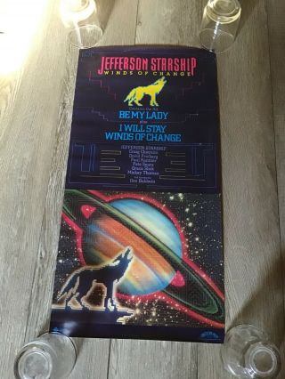 Jefferson Starship Winds Of Change Promotional Window Poster Rare